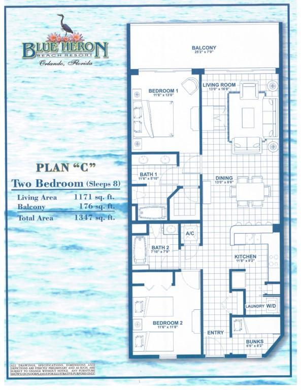 Blue Heron Beach Resort - Two Bedroom 21404 Orlando Esterno foto